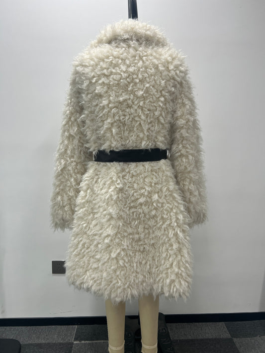 Faux Fur Coat White