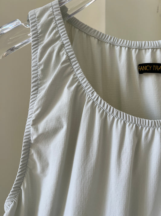 Pleated Drawstring Dress