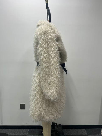 Faux Fur Coat White