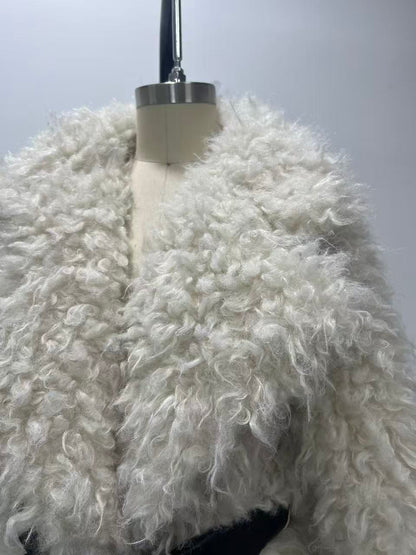 Faux Fur Coat White