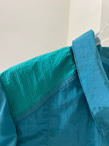 Dark Checkered Color-Block  Sleeveless Lapel Cropped Vest