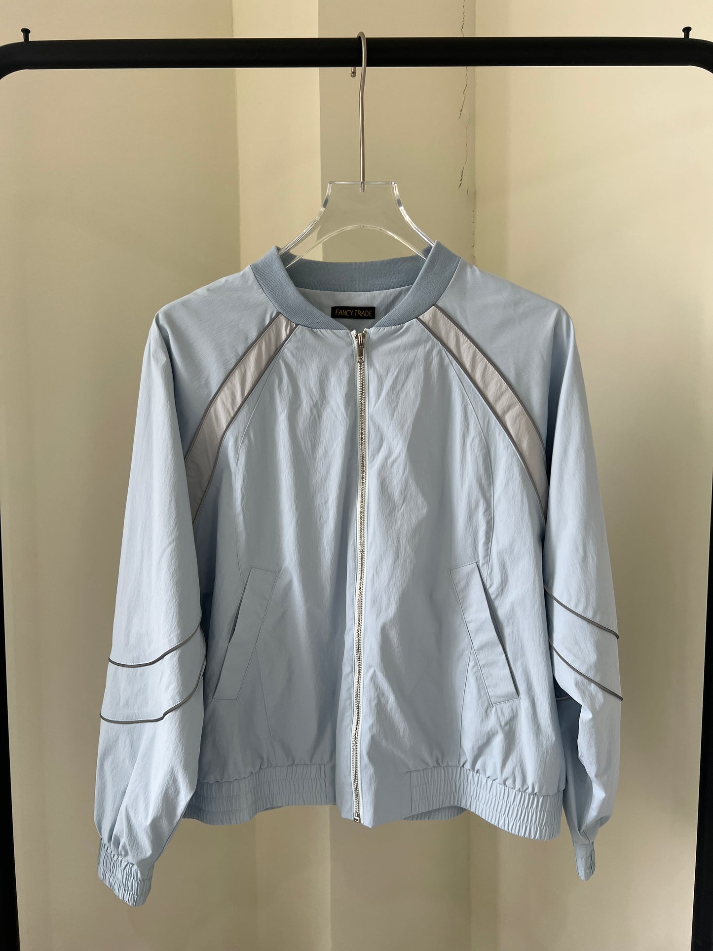 Color-Block Piping Jacket