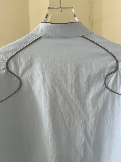 Color-Block Piping Jacket