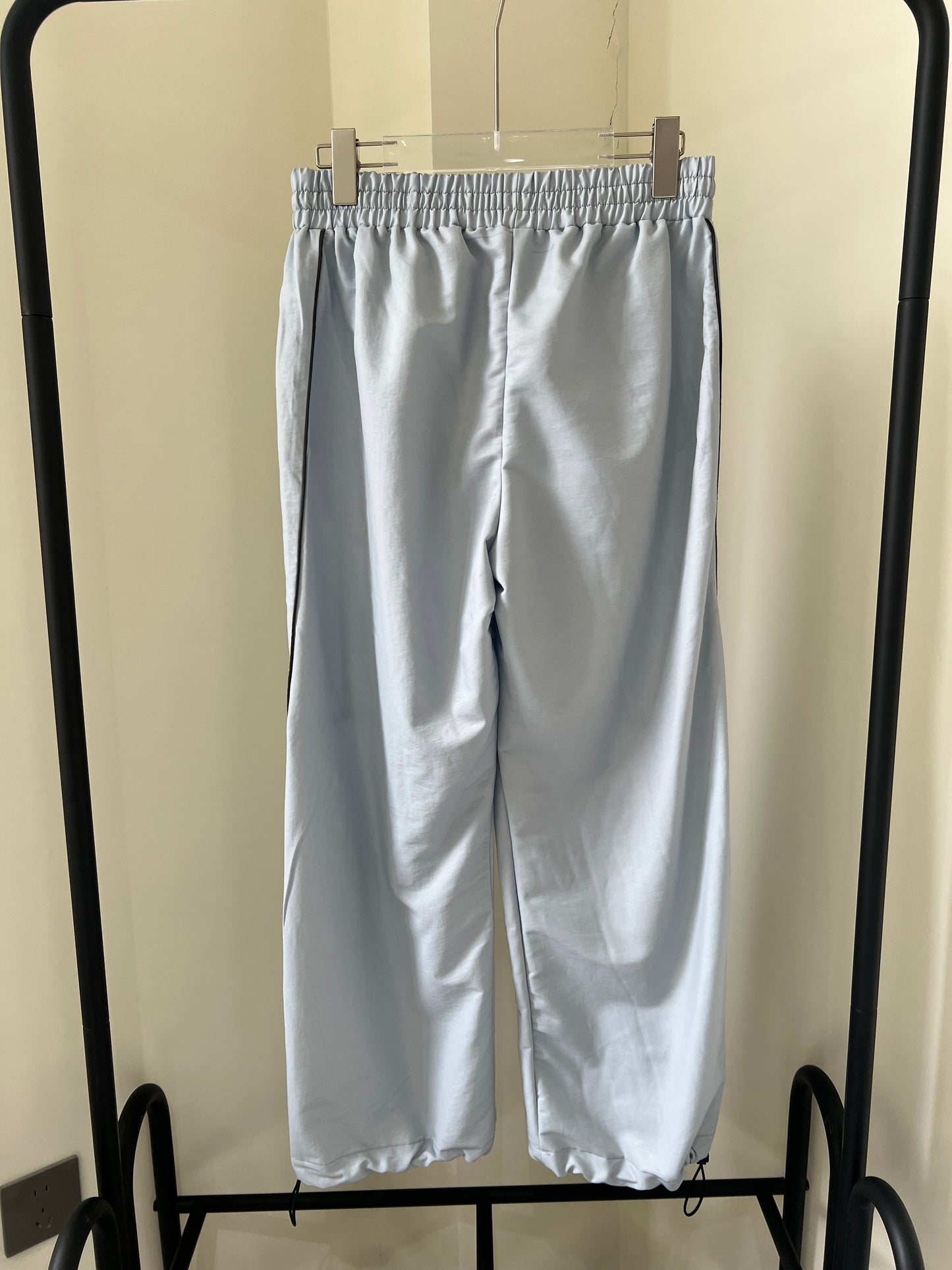 Blue Highrise Cargo Pants