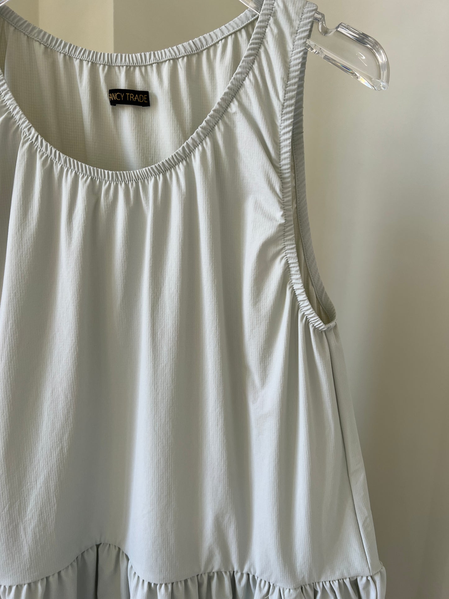 Pleated  Drawstring Dress