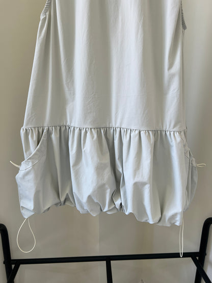 Pleated  Drawstring Dress