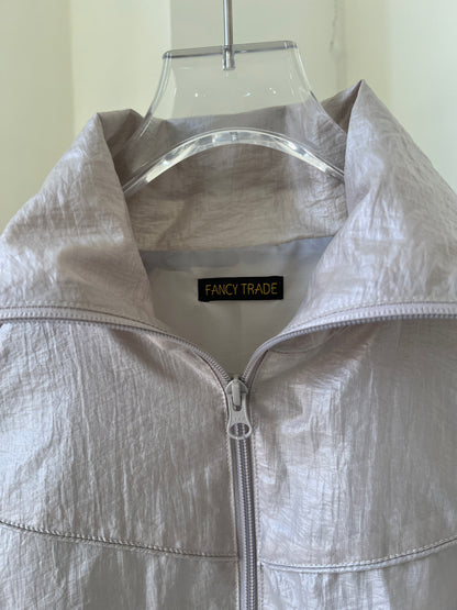 Light Gray  Collared Jacket