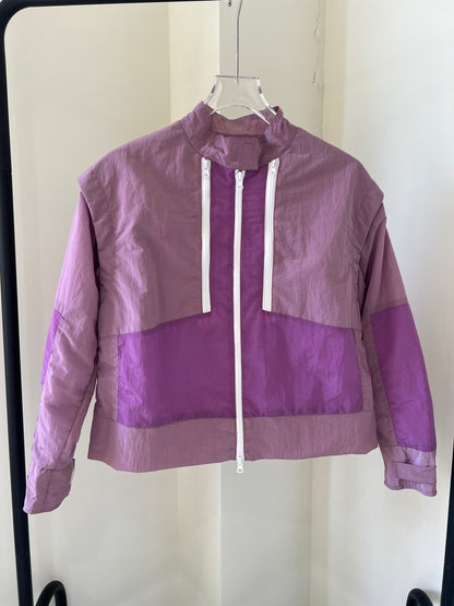 Women's Zip-Up Stand Collar Breathable Jacket
