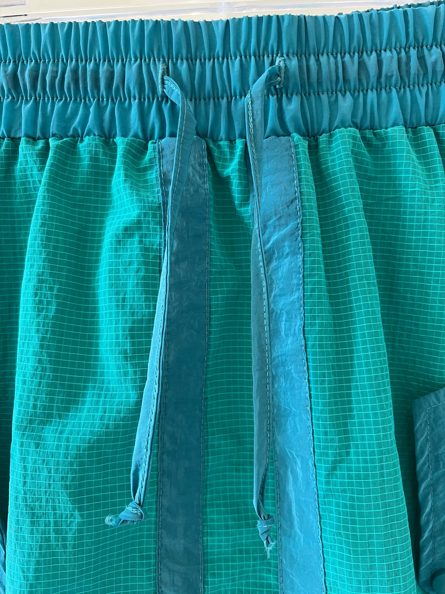 Dark Checkered  Color-Block Maxi Skirt