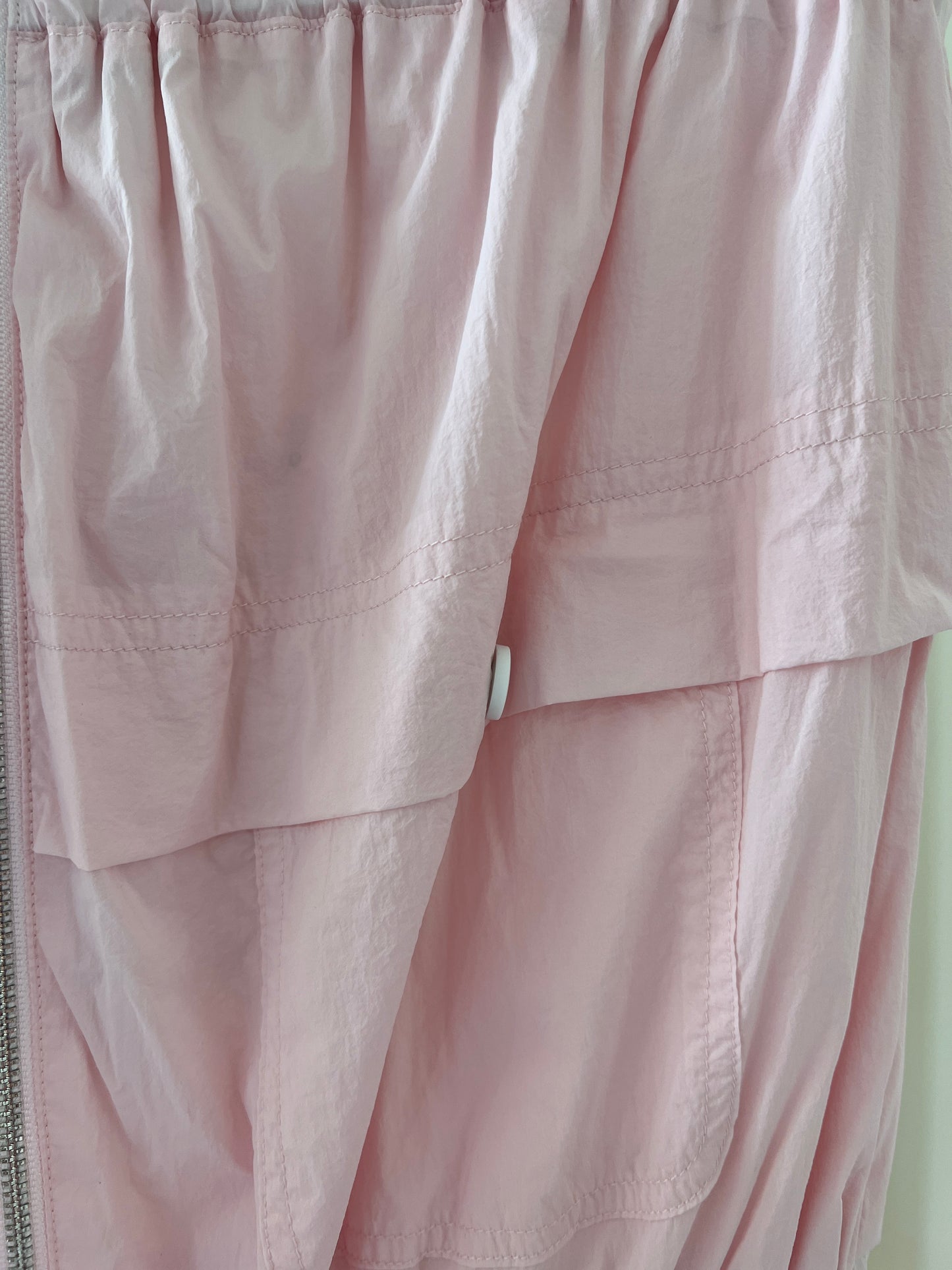 Pink strapless  utility jumpsuit