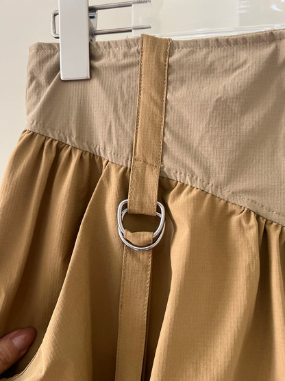 Drop-Waist Bubble Mini Skirt