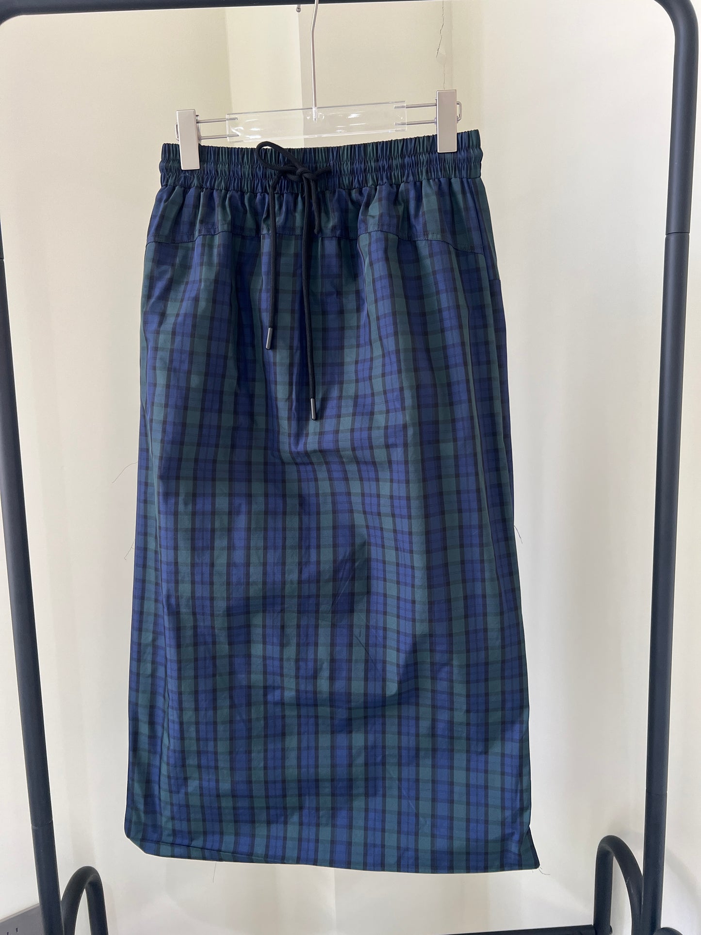 Plaid Straight Skirt