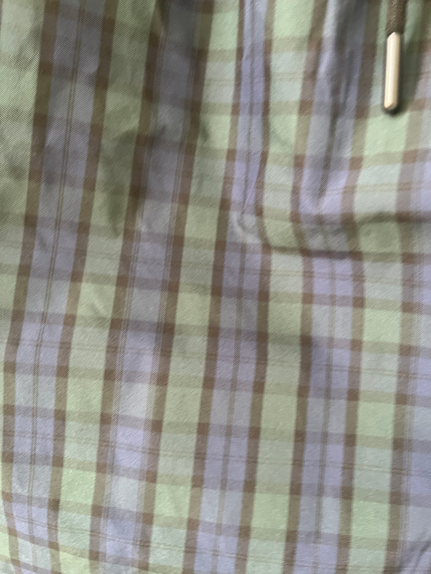 Plaid Straight Skirt