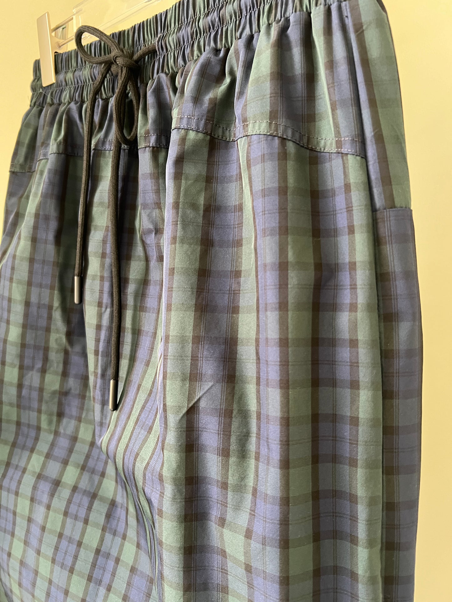 Plaid Straight Skirt