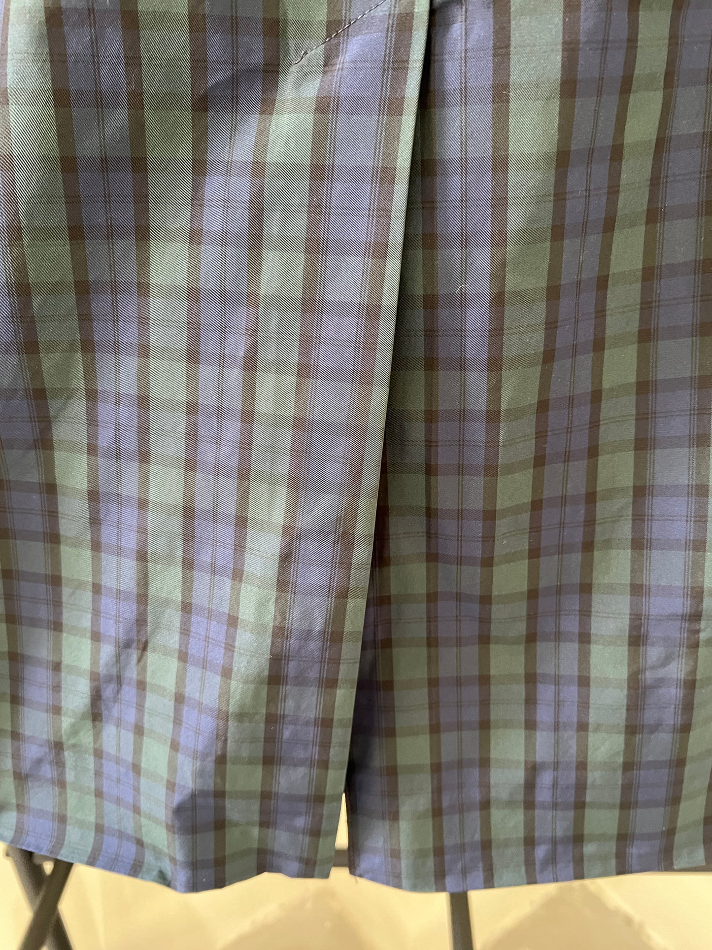 Plaid Straight Skirt