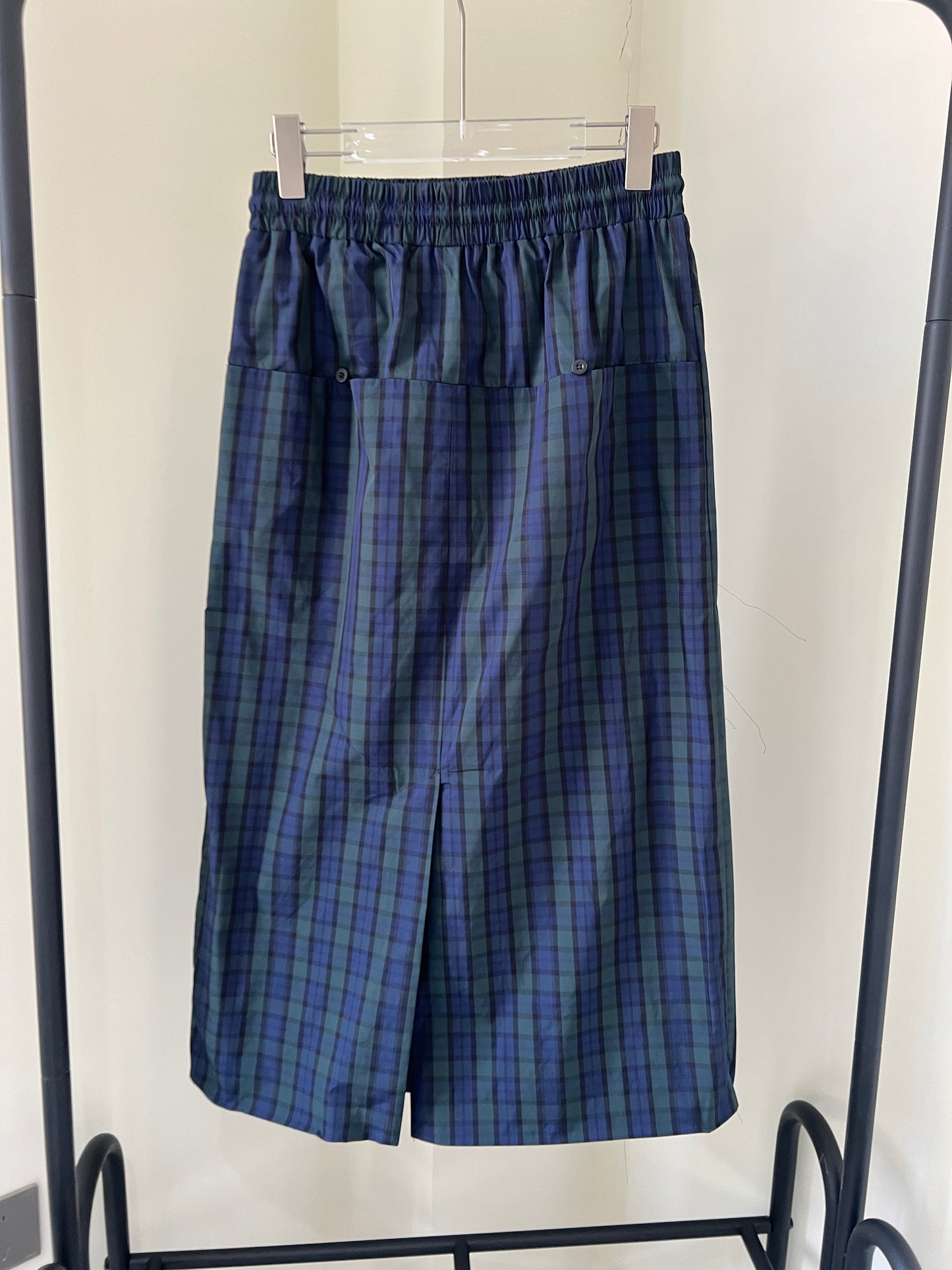 Plaid Straight Skirt