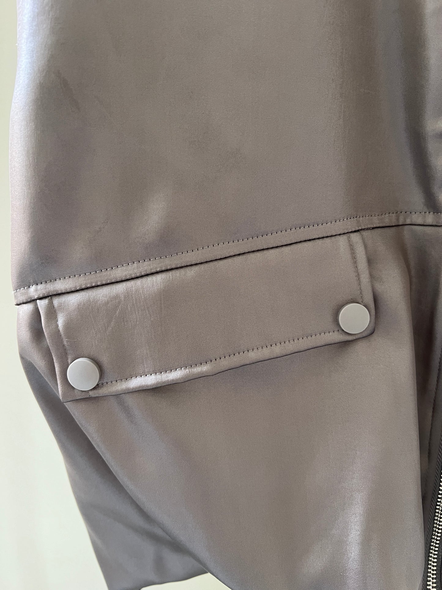 Gray Acetate Casual Vest