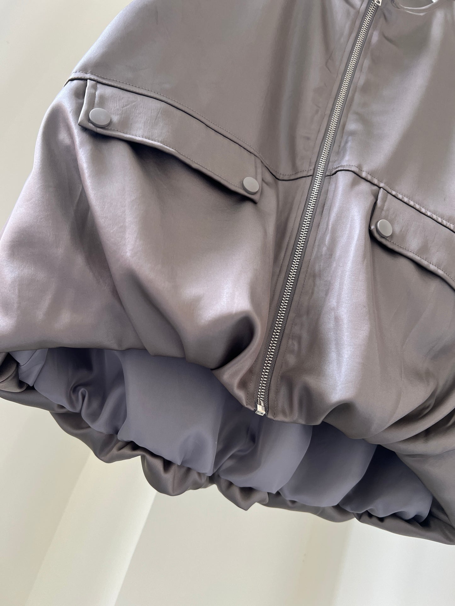 Gray Acetate Casual Vest