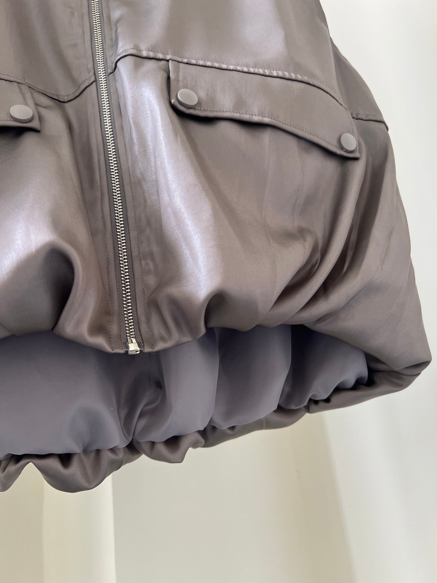 Gray Acetate Casual Vest