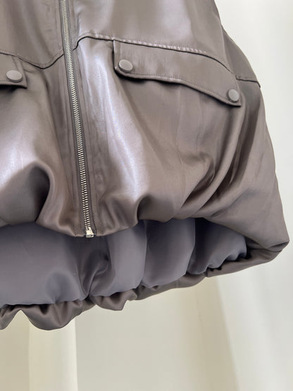 Gray Acetate Casual Vest