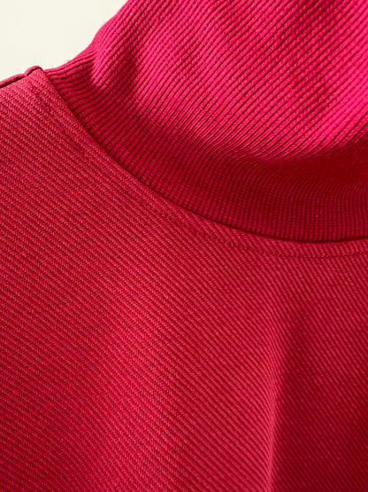 Cropped Mockneck Sweatshirt