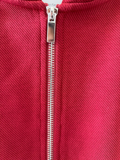 Stitch Crop Hood Zip up