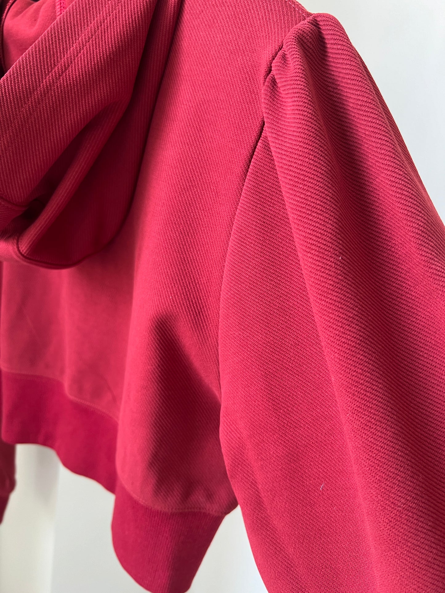 Stitch Crop Hood Zip up