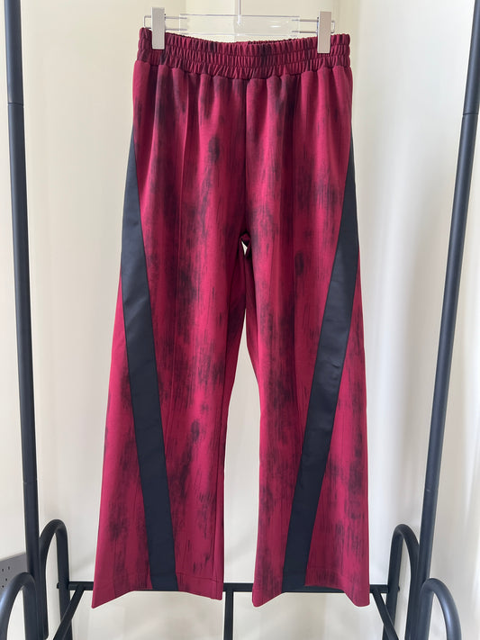 Red Color-Blocked Lounge Pants