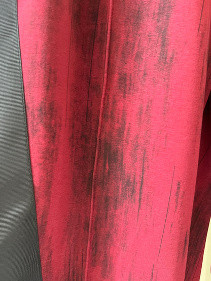 Red Color-Blocked Lounge Pants