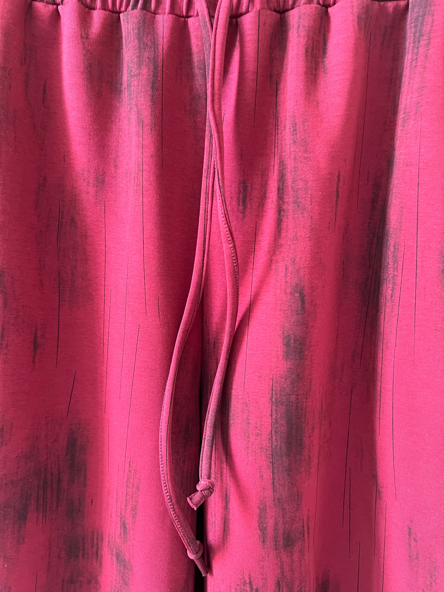 Wide-Leg Athletic Knit Pants