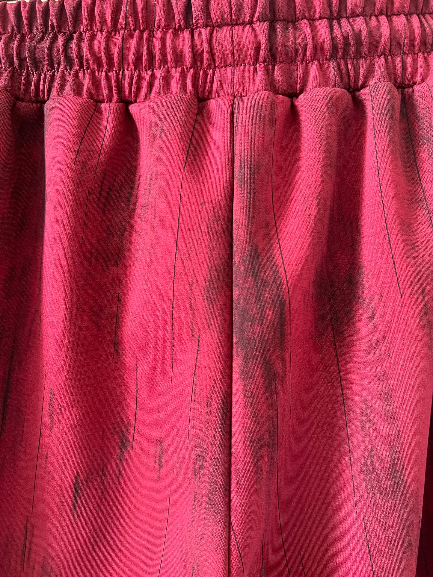 Wide-Leg Athletic Knit Pants