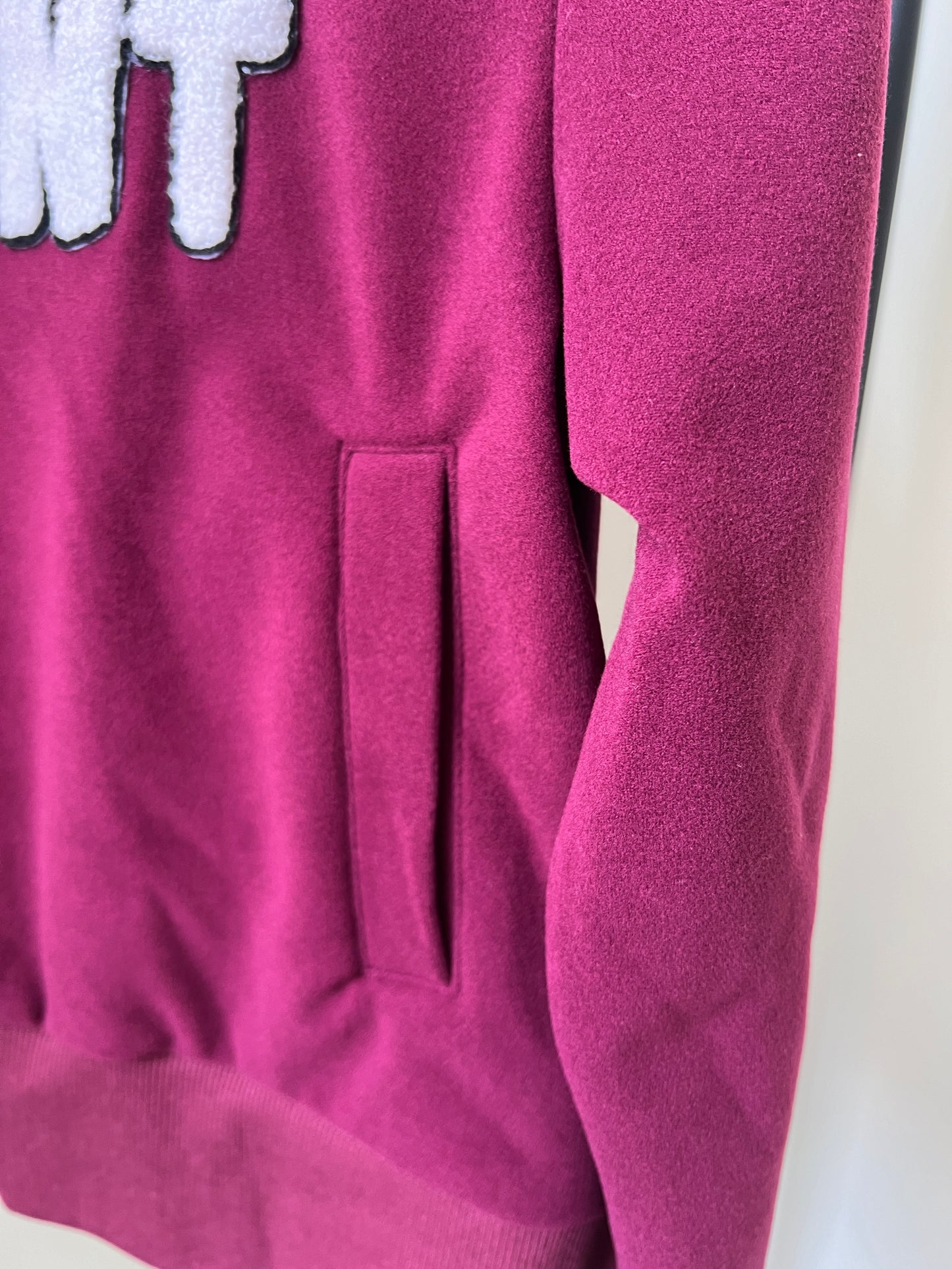 Applique Zip-up Sweatshirt