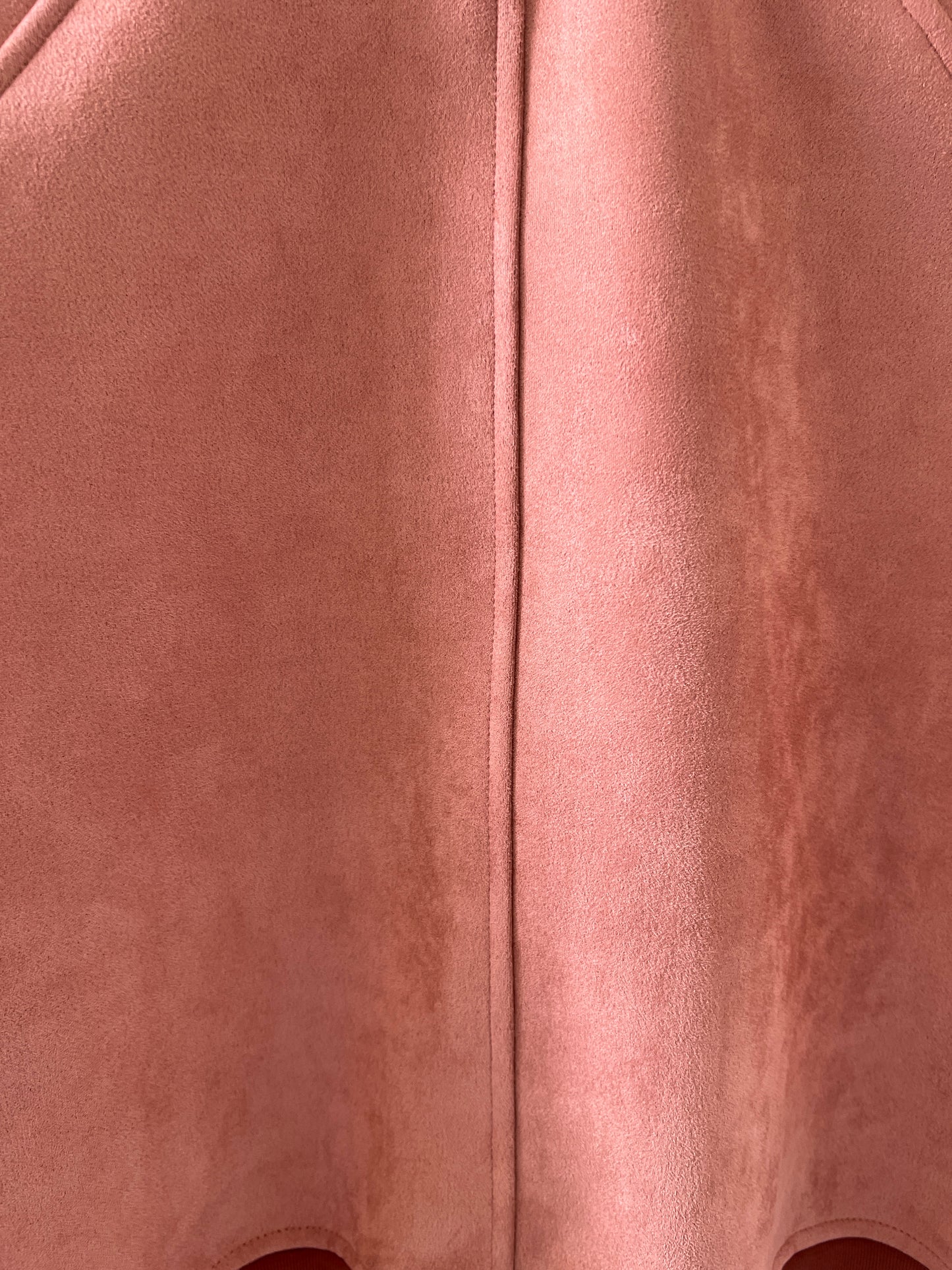 Suede Contrast-Color Top