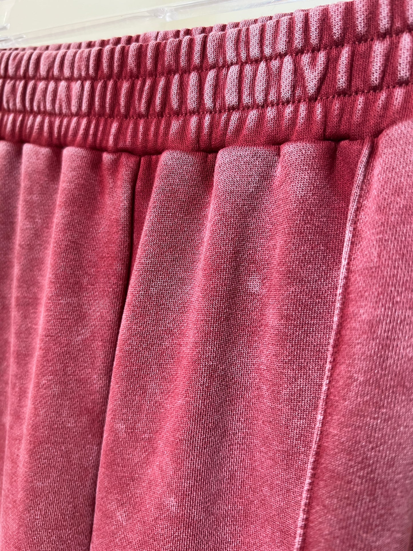 Washed Lace Paneled Sport Pants