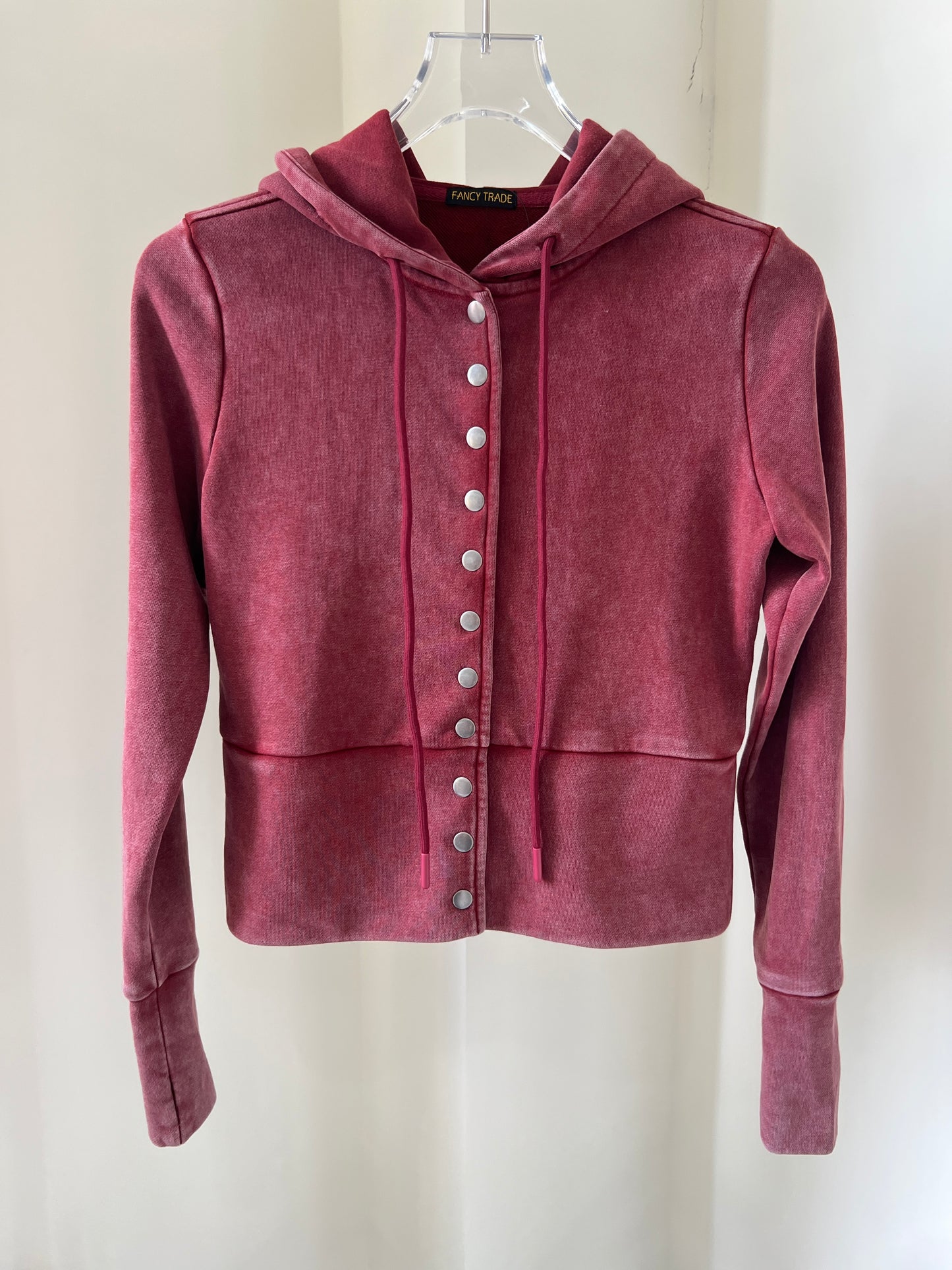 Hooded Snap & Zip Cardigan