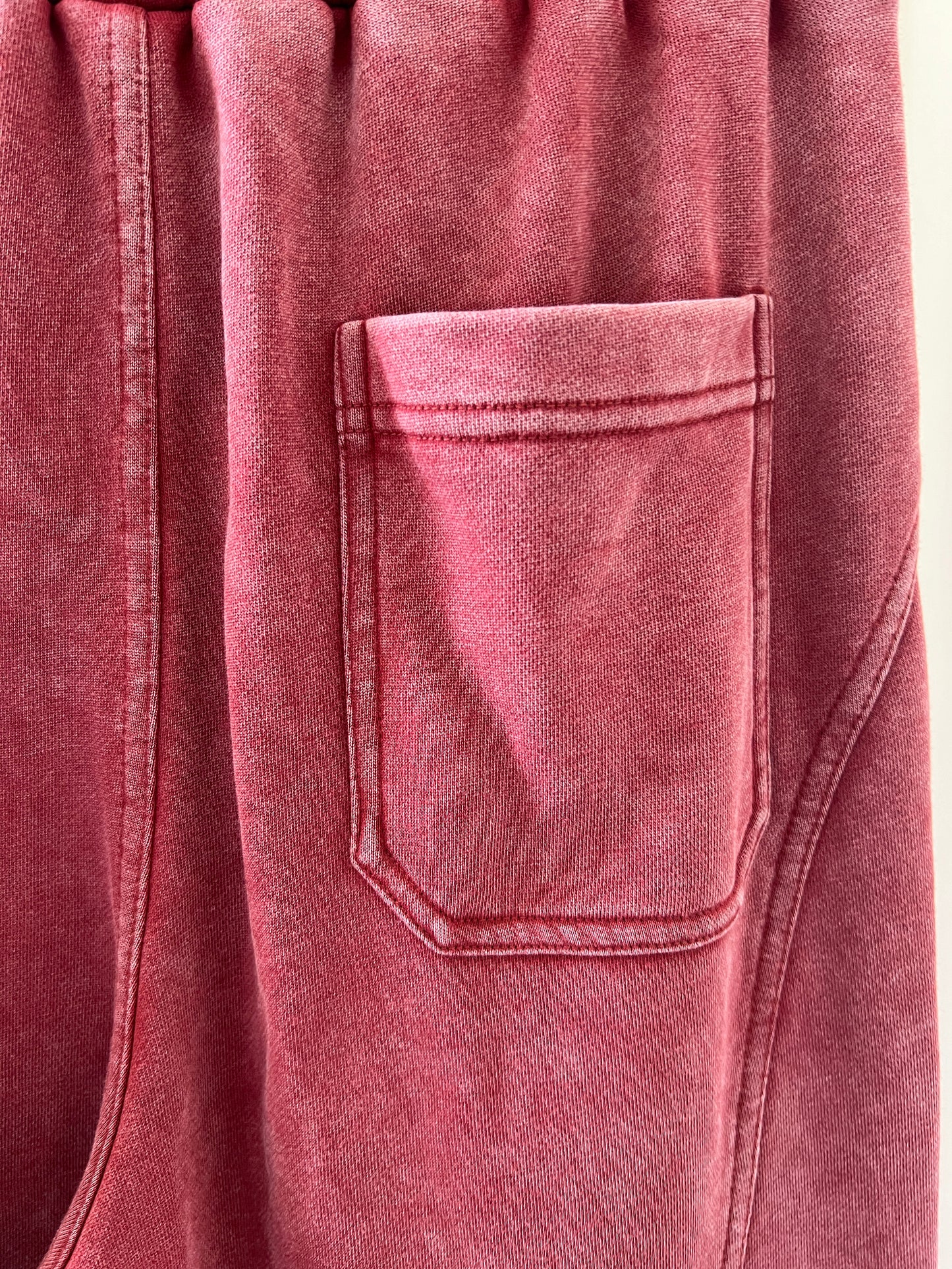 Women's Wide-Leg Washed Fabric Pants