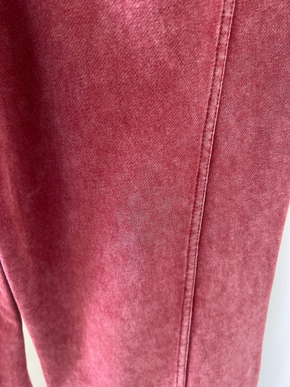 Women's Wide-Leg Washed Fabric Pants