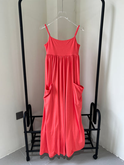 Orange Strappy Onesie